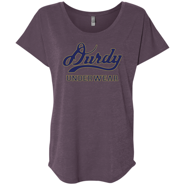 Durdy Underwear Next Level Ladies' Triblend Dolman Sleeve