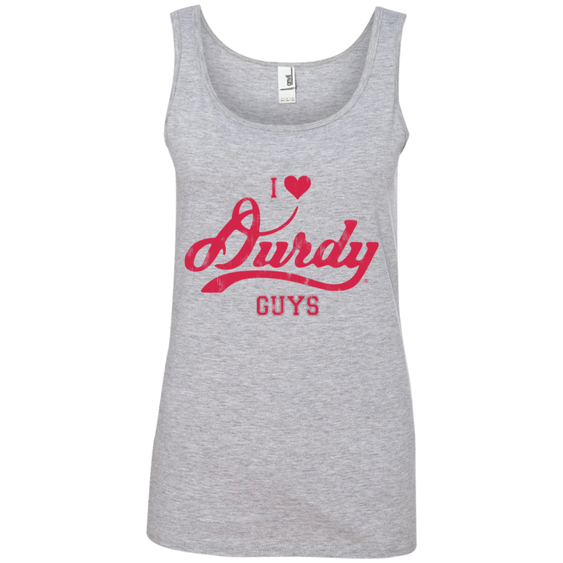 Love Durdy Guys Anvil Ladies' 100% Ringspun Cotton Tank Top