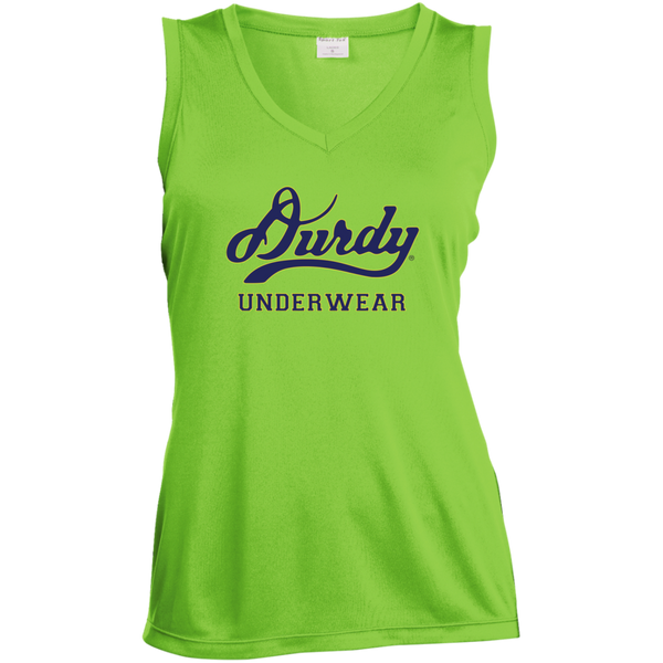 Durdy Underwear Sport-Tek Ladies' Sleeveless Moisture Absorbing V-Neck