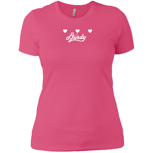 Triple Heart Durdy Next Level Ladies' Boyfriend T-Shirt