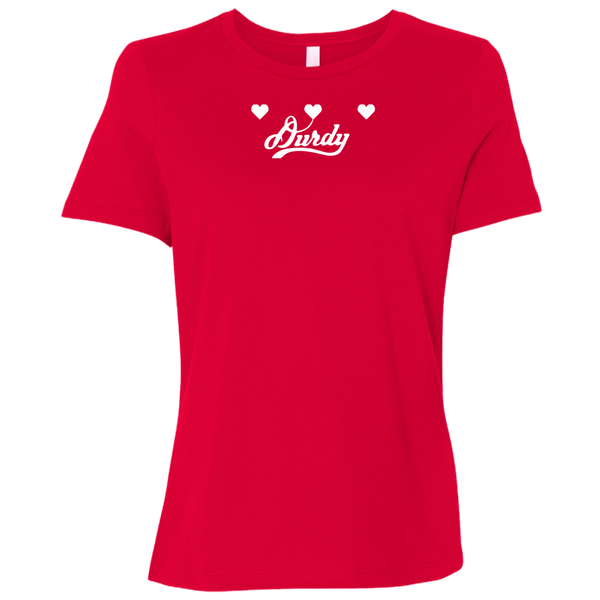 Triple Heart Durdy Bella + Canvas Ladies' Relaxed Jersey Short-Sleeve T-Shirt