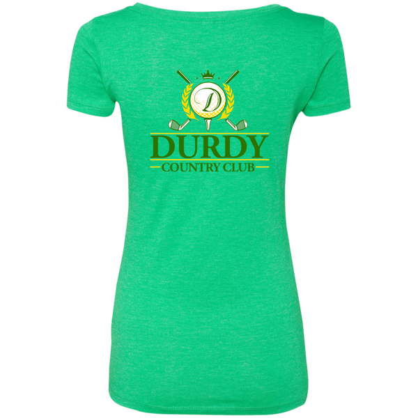 Durdy Country Club Next Level Ladies' Triblend Scoop