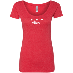 Triple Heart Durdy Next Level Ladies' Triblend Scoop