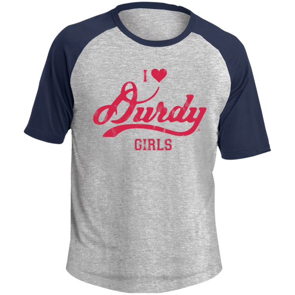 Love Durdy Girls Sport-Tek SS Colorblock Raglan Jersey