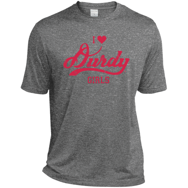 Love Durdy Girls Sport-Tek Tall Heather Dri-Fit Moisture-Wicking T-Shirt