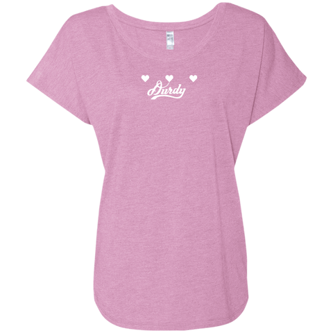 Triple Heart Durdy Next Level Ladies' Triblend Dolman Sleeve