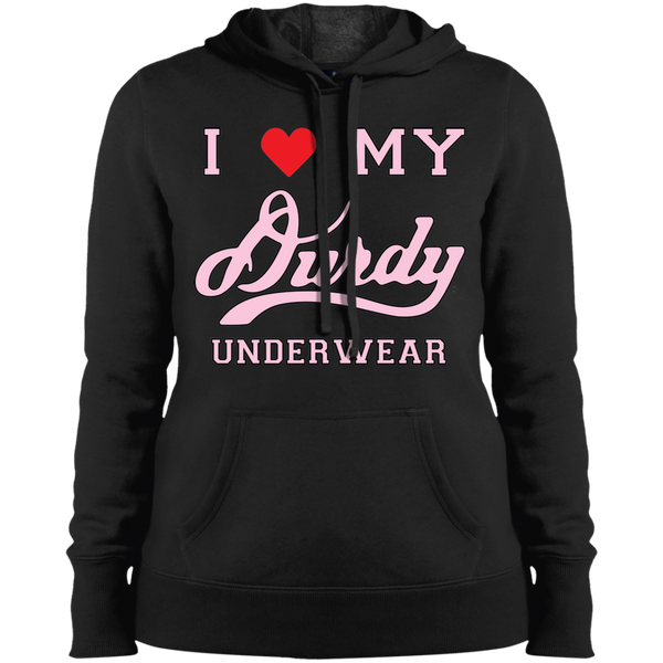 I Love Durdy Underwear Sport-Tek Ladies' Pullover Hooded Sweatshirt
