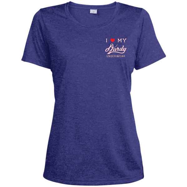 Durdy Underwear Sport-Tek Ladies' Heather Dri-Fit Moisture-Wicking T-Shirt