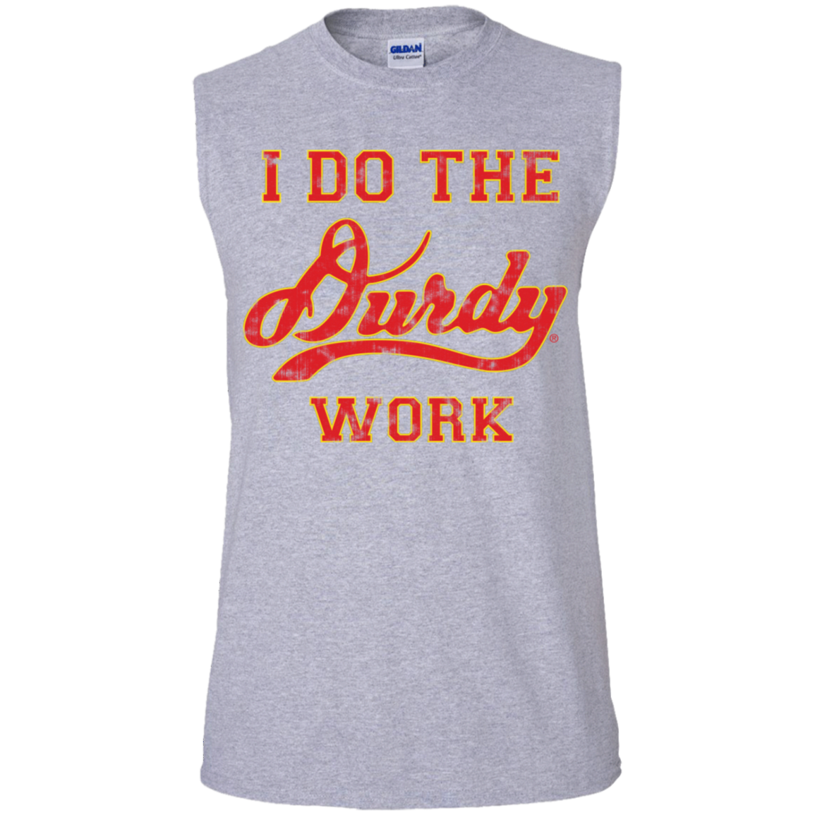 Durdy Work Gildan Men's Ultra Cotton Sleeveless T-Shirt