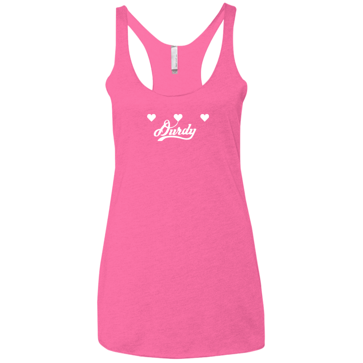 Triple Heart Durdy Next Level Ladies' Triblend Racerback Tank