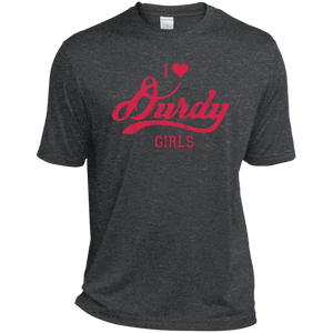 Love Durdy Girls Sport-Tek Tall Heather Dri-Fit Moisture-Wicking T-Shirt